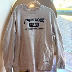 Cute life is good crewneck oversize